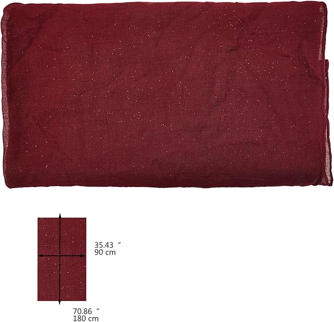 woogwin Women's Cotton Scarves Lady Light Soft Fashion Solid Scarf Wrap Shawl
