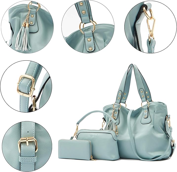 Women Large Crossbody Bags Ladies Satchel Shoulder Handbags Purse and Wallet Set for Women Totes Hobo Purses