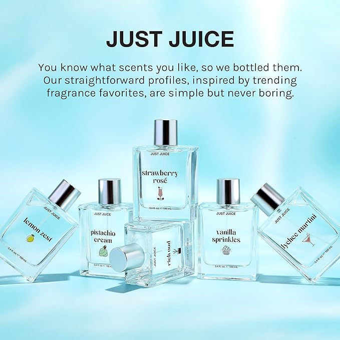 Just Juice Pistachio Cream - Gourmand Perfume for Women and Men - Notes of Pistachio, French Vanilla, and Creamy Woods - 3.4 oz