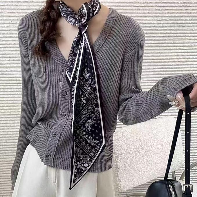 Hair Scarf for Women Silky Satin Headscarf Neck Scarves for Handbag Accessory