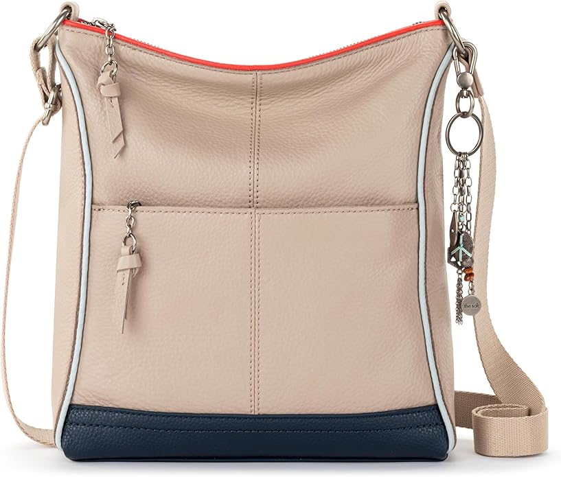 The Sak Lucia Crossbody Bag in Leather, Convertible Purse with Adjustable Strap