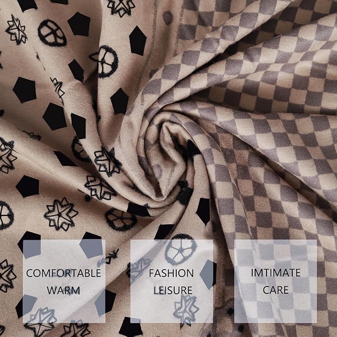EXTREE Scarfs for Women Pashmina Silky Shawl Wrap for Evening Dressing Blanket Open Front Poncho Cape
