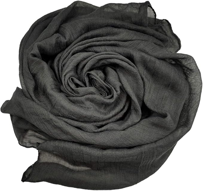 woogwin Women's Cotton Scarves Lady Light Soft Fashion Solid Scarf Wrap Shawl