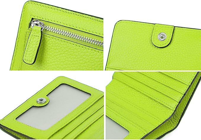 AINIMOER Small Leather Wallet for Women, Ladies Credit Card Holder RFID Blocking Women's Mini Bifold Pocket Purse