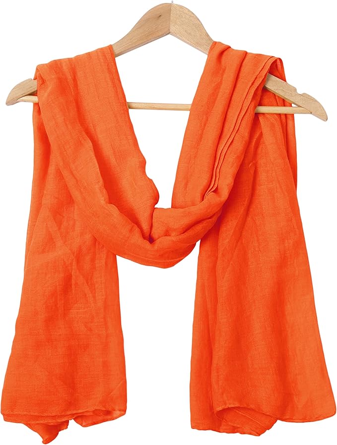 woogwin Women's Cotton Scarves Lady Light Soft Fashion Solid Scarf Wrap Shawl