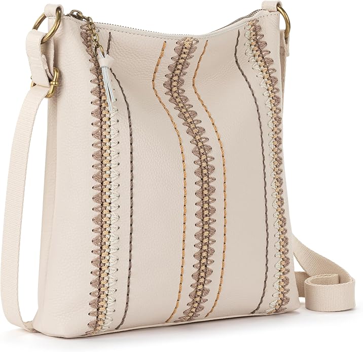 The Sak Lucia Crossbody Bag in Leather, Convertible Purse with Adjustable Strap