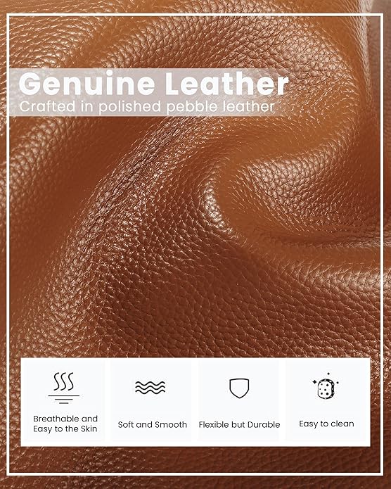 befen Small Genuine Leather Crossbody Bag for Women Trendy Crossbody Purses with RFID Blocking Card Slots