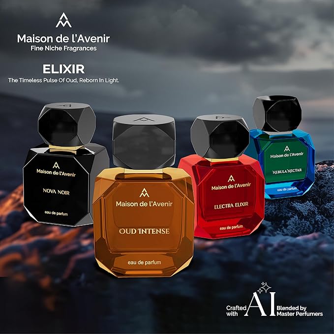 Maison de l'Avenir Oud Intense – ELIXIR COLLECTION | Floral Oriental Fragrance | Unisex Cologne & Perfume | Eau de Parfum (48 Hours) | Made in UAE | 100ml / 3.4 fl. oz.