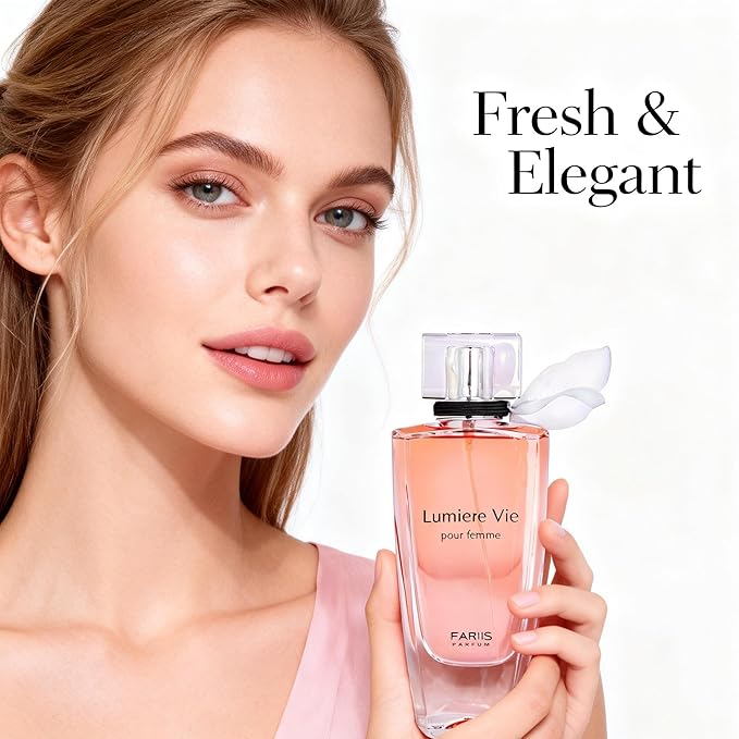 Lumiere Vie Iris & Vanilla Feminine Cologne Perfume 100ml Gourmand Floral Gift Fragrance Lasting Patchouli & Tonka Bean Eau de Parfum