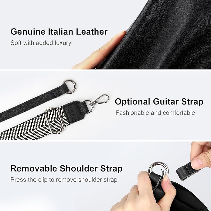 befen Genuine Leather Wristlet Clutch Wallet Purses Small Crossbody Bags for Women with RFID Blocking Card Slots