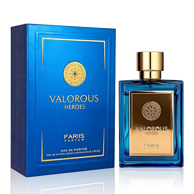 VALORES HEROES Men's Cologne 100ml Woody Oriental Eau de Parfum Citrus Leather Fragrance Gift
