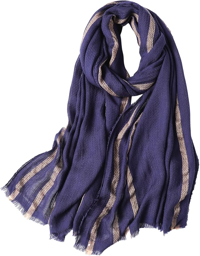 WINCESS.YU Women Gradient Scarf Long Shawls and Wraps Fashion Plain Pashmina Formal Scarf