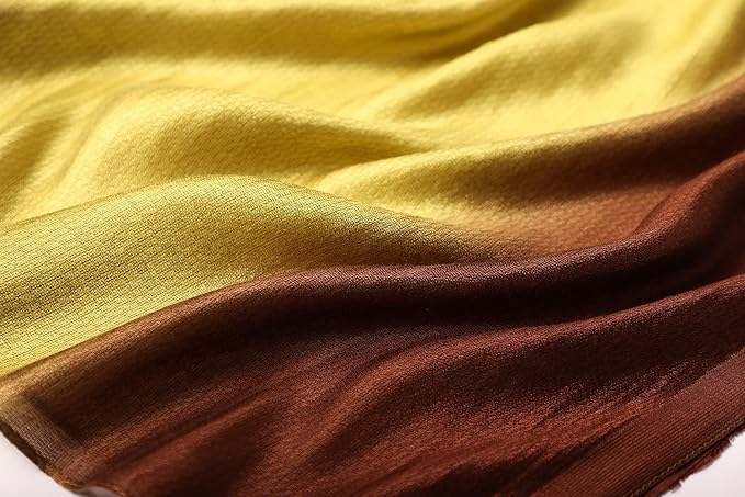 WINCESS.YU Women Gradient Scarf Long Shawls and Wraps Fashion Plain Pashmina Formal Scarf