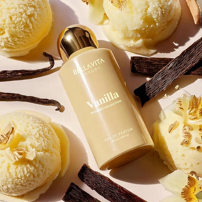 BELLAVITA Gourmet Collection Vanilla EDP | Musk, Fruity Long Lasting Fragrance Perfume for Men and Women 100ml