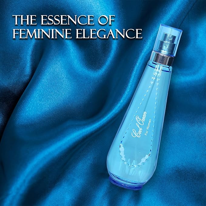 Cool Ocean Women Perfume–Bold & Sophisticated Scent Eau De Parfum With Citrus,Spice,And Woody Notes Long Lasting Natural Spray Fragrance 3.4 Fl Oz