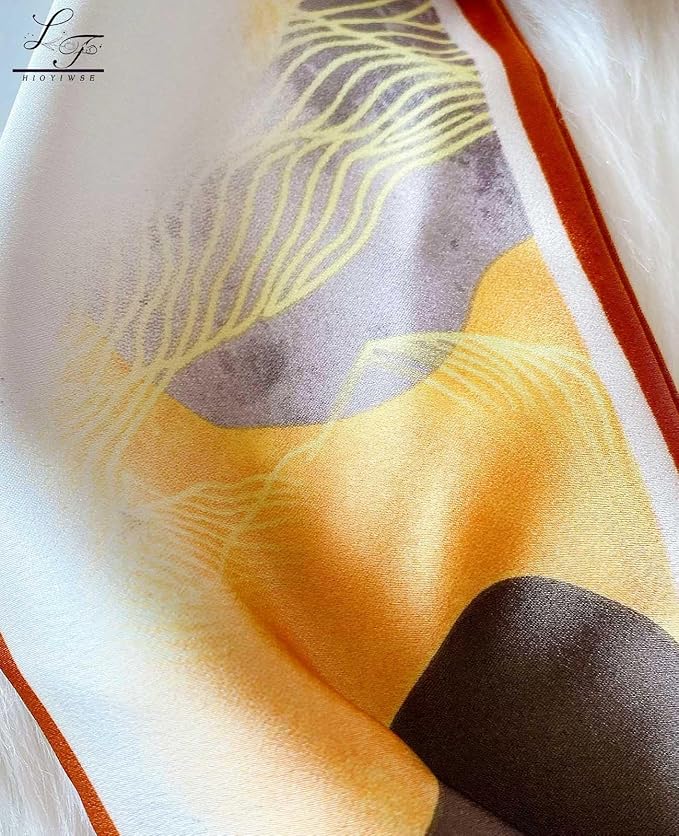 Head Scarf Hair Neck Scarves For Women Purse Bag Scarfs For Handbags Silky Long Thin Satin Headscarf Fashion