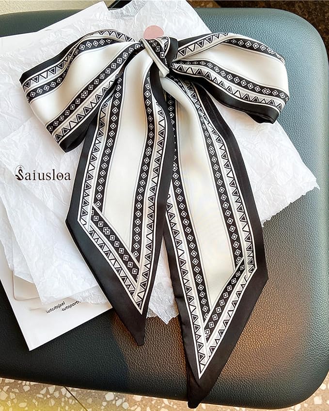 Purse Scarf For Handbags Head Scarves For Women's Hair Bags Scarfs Long Skinny Scarves Fashion Silky