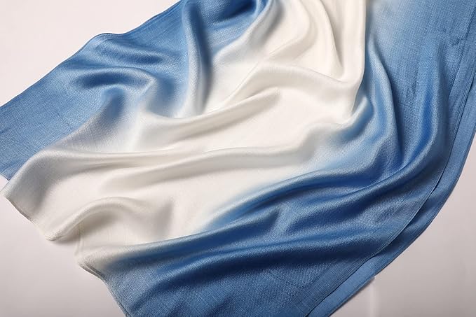 WINCESS.YU Women Gradient Scarf Long Shawls and Wraps Fashion Plain Pashmina Formal Scarf