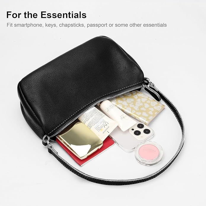 befen Genuine Leather Wristlet Clutch Wallet Purses Small Crossbody Bags for Women with RFID Blocking Card Slots
