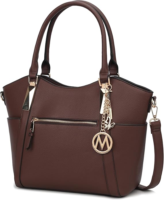 MKF Collection Tote Bag for Women Vegan Leather Shoulder Bag – Top-Handle Purse, Ladies Handbag by Mia K