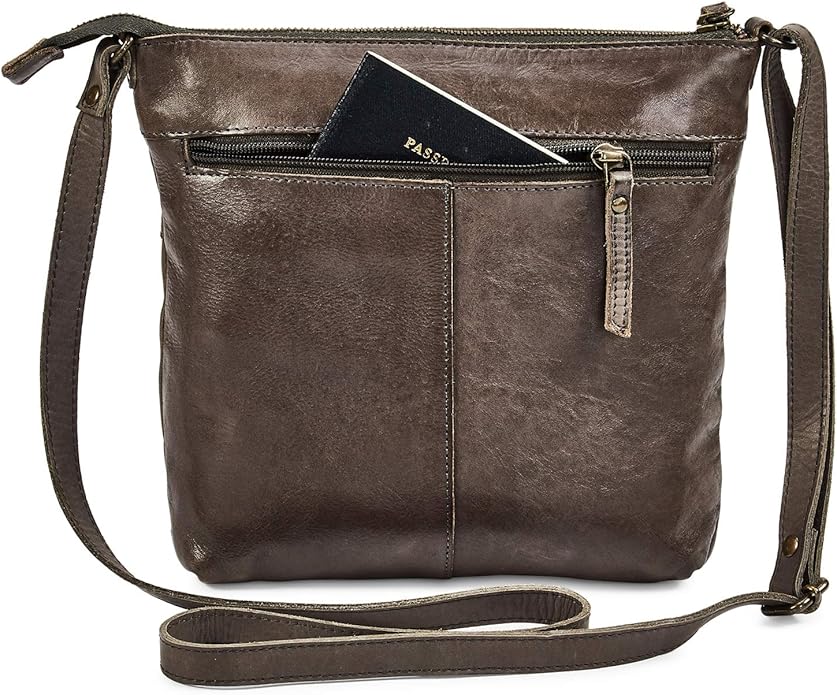 Real Leather Purse for Women Crossbody Bag Travel Shoulder Handbag Small Vintage Pocketbook | Real Leather, Travel, Shoulder, Small, Vintage