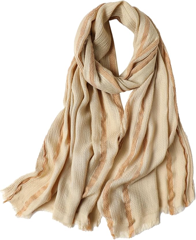 WINCESS.YU Women Gradient Scarf Long Shawls and Wraps Fashion Plain Pashmina Formal Scarf