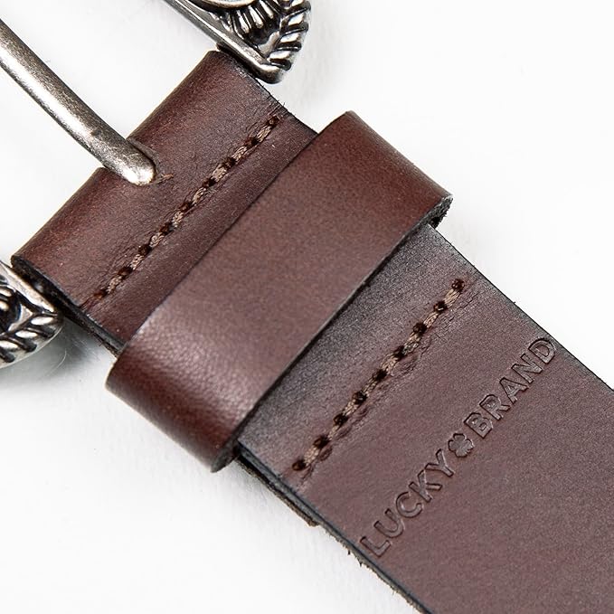 Lucky Brand Women's Western-Inspired Leather Belt | Classic | American Heritage | Casual | Vintage | Cowboy