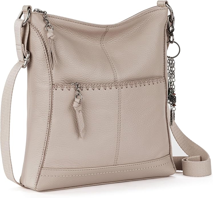 The Sak Lucia Crossbody Bag in Leather, Convertible Purse with Adjustable Strap