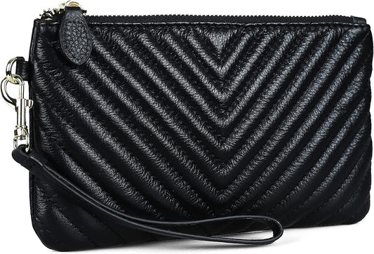 befen Genuine Leather Wristlet Clutch RFID Blocking Bag Cell Phone Wallet Purse Wristlet Wallet Purses and Handbags for Women