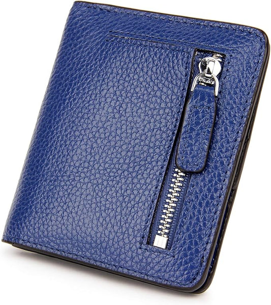 AINIMOER Small Leather Wallet for Women, Ladies Credit Card Holder RFID Blocking Women's Mini Bifold Pocket Purse