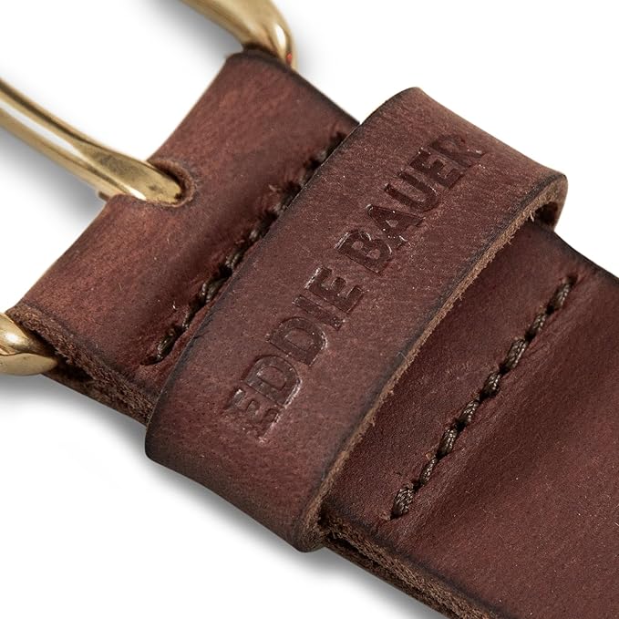 Eddie Bauer Women's Casual Leather Belts with Durable Metal Buckle
