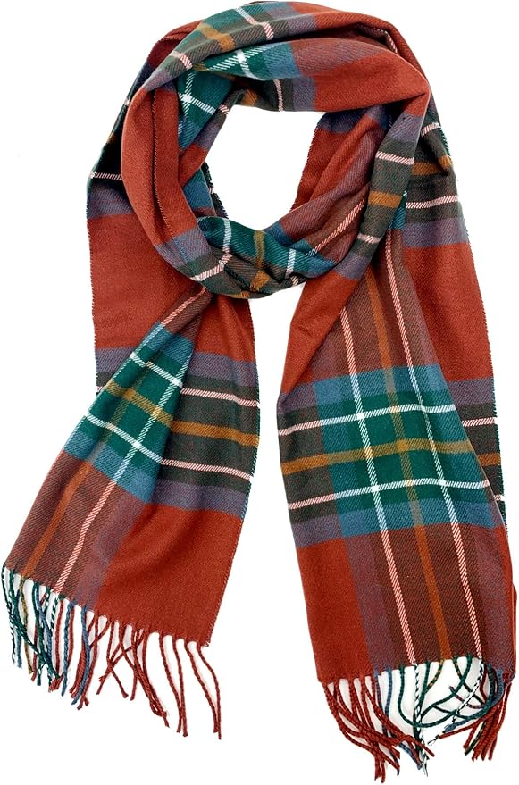 Plum Feathers Super Soft Luxurious Cashmere Feel unisex for Men and Women Winter Scarf