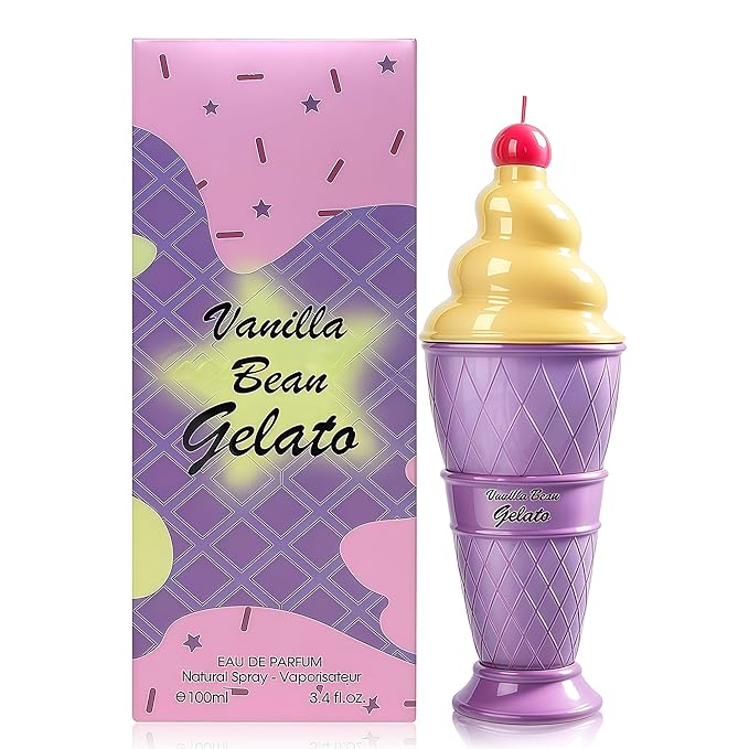 VANILLA BEAN GELATO, Perfume for Women, Long Lasting EDP, Feminine Scent, Delicate Fragrances for Women, Day to Night Wear, 3.4 Fl Oz