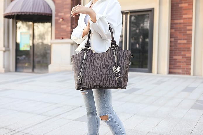 MKF Collection Tote Bag for Women Vegan Leather Shoulder Bag – Top-Handle Purse, Ladies Handbag by Mia K