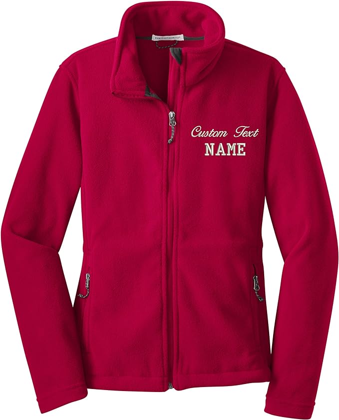 INK STITCH Women L217 Custom Stitching Embroidery Fleece Jackets - Multicolors