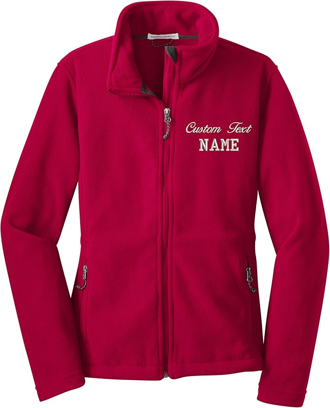 INK STITCH Women L217 Custom Stitching Embroidery Fleece Jackets - Multicolors