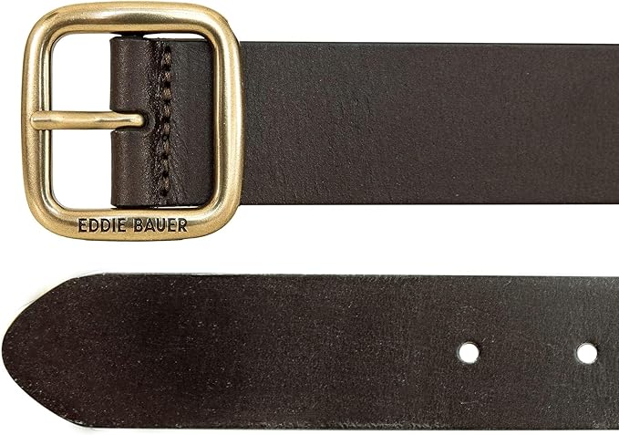 Eddie Bauer Women's Casual Leather Belts with Durable Metal Buckle