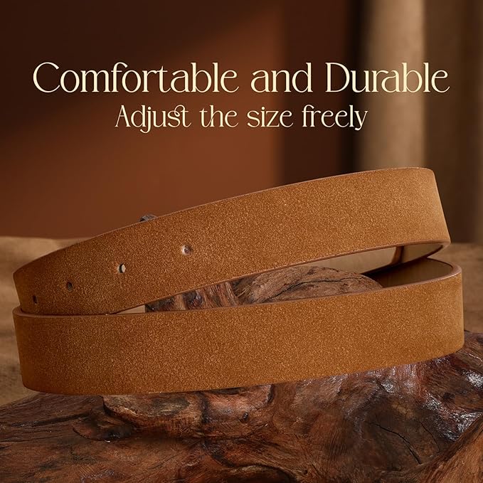 SANSTHS Women Faux Leather Chic Belts for Jeans Pants Fashion Ladies Belt Solid Color with Gold Curved Pin Buckle