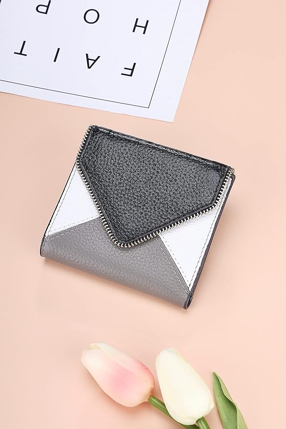 Lavemi Ultra Thin Small Compact Leather Womens Girls Wallets RFID Blocking Credit Card Holder for Women