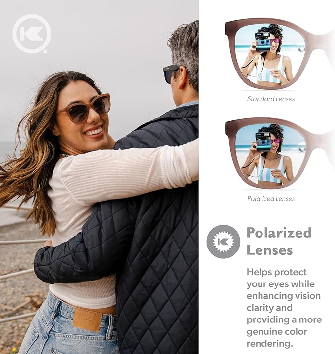 Knockaround Deja Views Polarized Sunglasses for Women & Men - Trendy Sunglasses - UV400 Protection