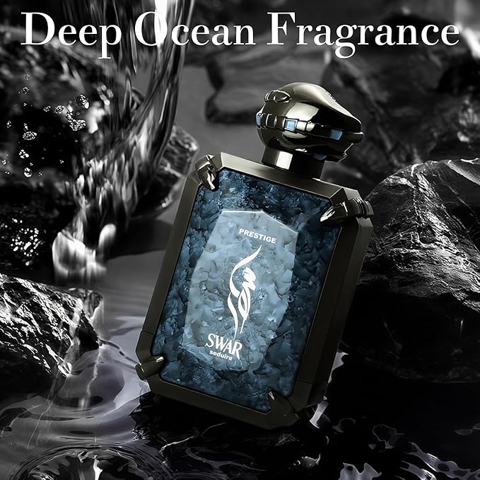 SWAR SEDUIRE Cologne for Men | Warm Spicy Gourmand Eau de Parfum | 100ml Long Lasting Perfume with Cinnamon, Oud, Vanilla & Leather | Rich Seductive Scent
