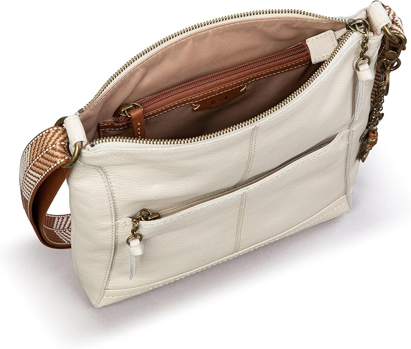 The Sak Lucia Crossbody Bag in Leather, Convertible Purse with Adjustable Strap