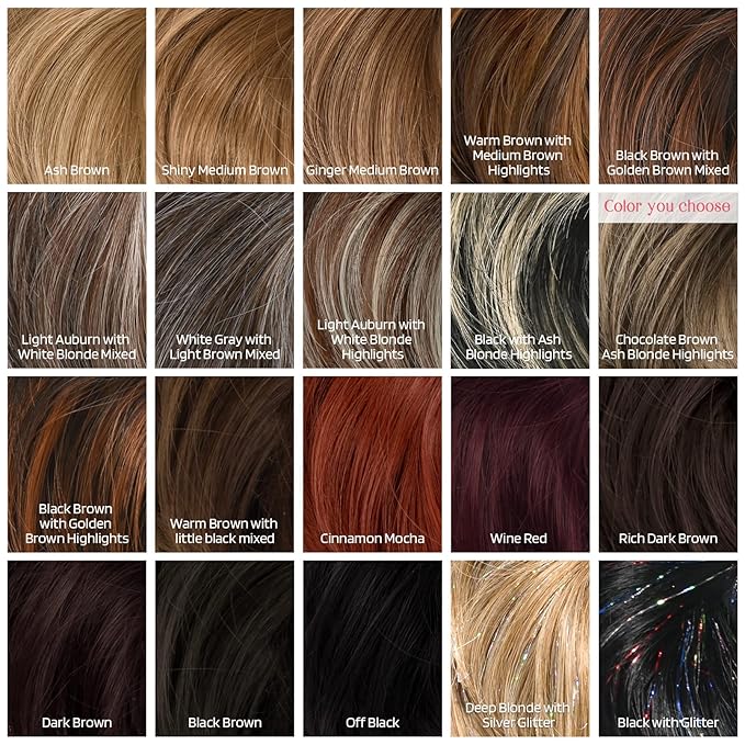 HOOJIH Messy Bun Hair Piece, Super Long Tousled Updo Hair Bun Extensions Wavy Wrap Ponytail Hairpieces Scrunchies with Elastic Band HB007 Grace - Chocolate Brown Ash Blonde Highlights