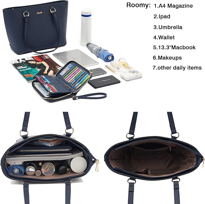 Purses And Wallets Set For Women Work Tote Satchel Handbags Shoulder Bag Top Handle Totes Purse With Matching Wallet