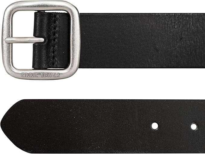Eddie Bauer Women's Casual Leather Belts with Durable Metal Buckle