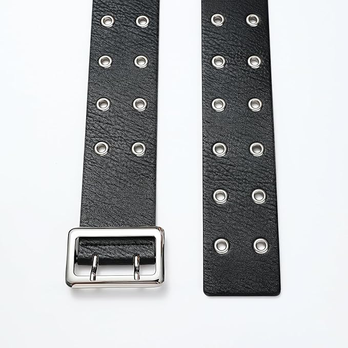 Wide Belts for Women Leather Wide Belts Fashion Thick Black Belt With Gold Buckle Belt for Dresses