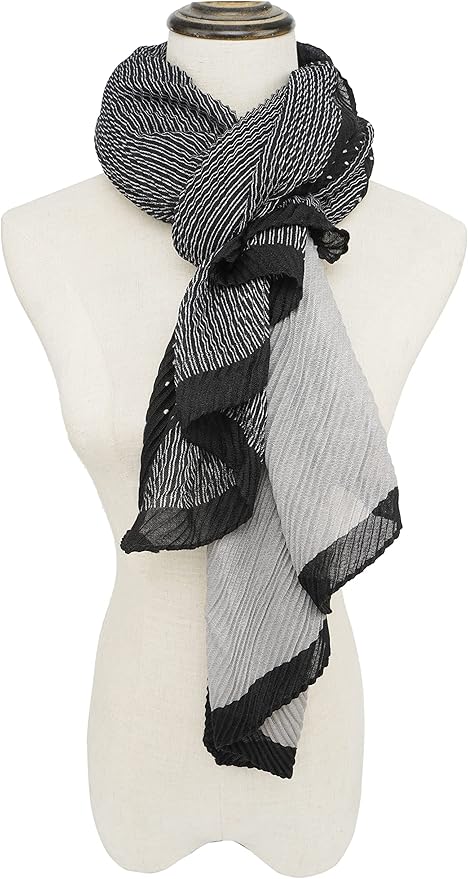 YOUR SMILE Ladies/Women's Lightweight Floral Print/Solid Color mixture Shawl Scarf For Spring Summer season