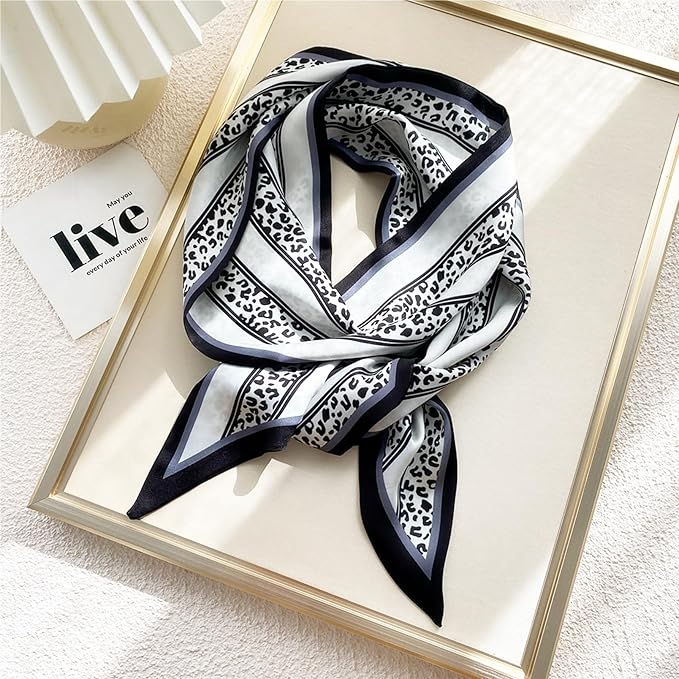 Hair Scarf for Women Silky Satin Headscarf Neck Scarves for Handbag Accessory