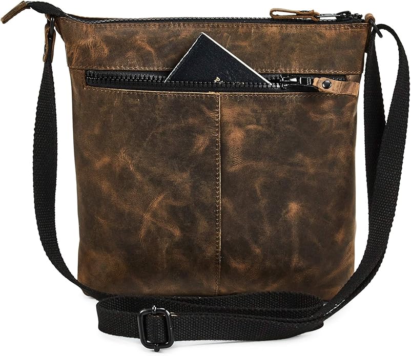 Real Leather Purse for Women Crossbody Bag Travel Shoulder Handbag Small Vintage Pocketbook | Real Leather, Travel, Shoulder, Small, Vintage