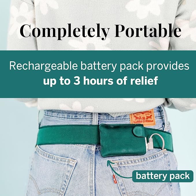 Pixie Period Heating Pad for Cramps - Thinnest Wearable Heating Pad for Feminine Care - Unnoticeable Under Clothes - Best Portable Heat Belt for Menstrual Pain Relief - FSA Eligible and HSA Eligible